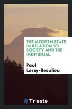 Modern State in Relation to Society and the Individual