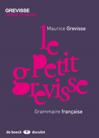 Petit grevisse Grammaire francaise