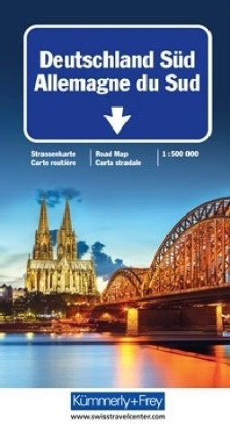 Deutschland Süd Strassenkarte 1 : 500 000