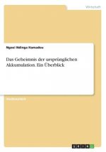 Das Geheimnis der ursprünglichen Akkumulation. Ein Überblick