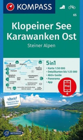 Klopeiner See, Karawanken Ost, Steiner Alpen 1:50 000