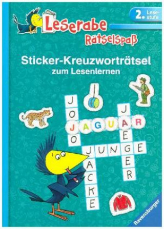 Sticker-Kreuzworträtsel zum Lesenlernen (2. Lesestufe), türkis
