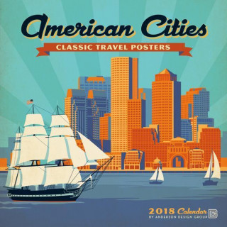 American Cities Classic Posters 2018 Wall Calendar