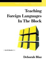 Teaching Foreign Languages in the Block