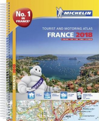 France 2018 - Tourist & Motoring atlas A4-Spiral