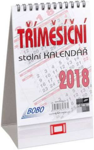 Tříměsíční stolní kalendář 2018