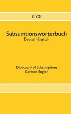 Subsumtionswoerterbuch Deutsch-Englisch