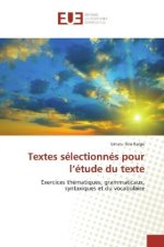 Textes sélectionnés pour l'étude du texte