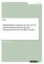 Frühkindlicher Autismus als eine Art der Autismus-Spektrum-Störung und Therapieansätze für betroffene Kinder