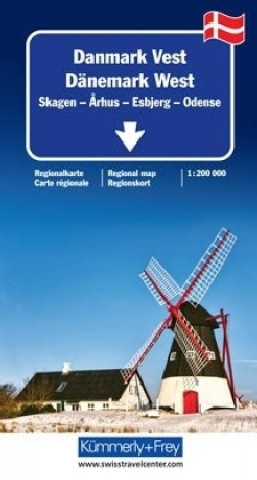 Dänemark West Regionalkarte 1 : 200 000
