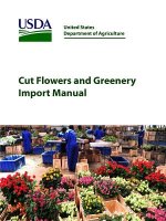 Cut Flowers and Greenery Import Manual