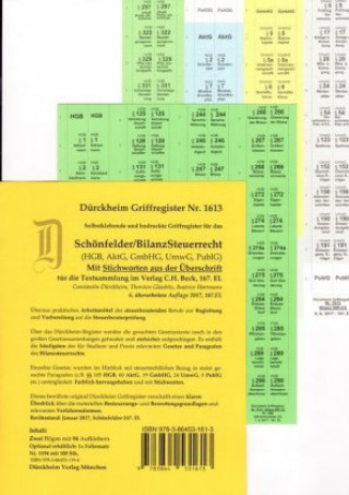 BILANZSTEUERRECHT (AktG, GmbHG, HGB, UmwG), 94 Griffregister Nr. 1170 mit Stichworten für das Steuerberaterexamen (2017/2018) mit Paragrafen und Stich