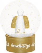 Glitzerkugel Schutzengel - Ich beschütze dich