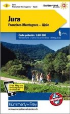 KuF Schweiz Wanderkarte 03 Jura. Franches Montagne - Ajoie 1 : 60 000