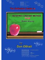 Definitive Guide to Rotating Constant Master Keying RCM
