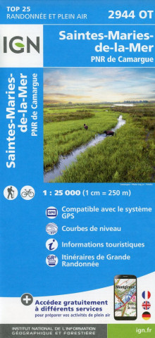 Saintes-Maries-de-la-Mer - PNR de Camargue 1 : 25 000