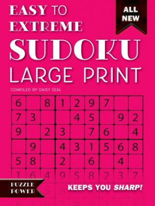 Easy to Extreme Sudoku Large Print (Pink)