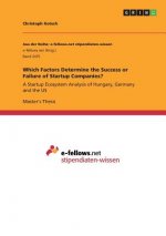 Which Factors Determine the Success or Failure of Startup Companies?