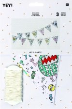 Wimpel Girlande, Monster Party