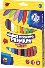 Kredki woskowe Premium 24 kolory