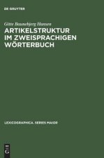 Artikelstruktur im zweisprachigen Woerterbuch