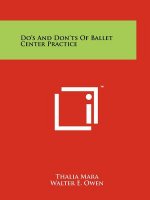 Do's And Don'ts Of Ballet Center Practice