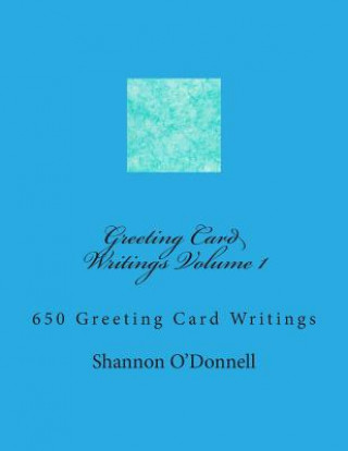 Greeting Card Writings Volume 1