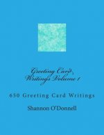 Greeting Card Writings Volume 1