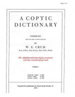 A Coptic Dictionary, volume 1: The world's best Coptic dictionary