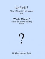 What's Missing? Puzzles for Educational Testing: Turkish