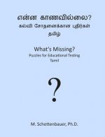 What's Missing? Puzzles for Educational Testing: Tamil