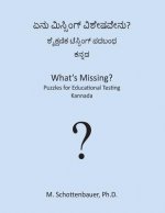 What's Missing? Puzzles for Educational Testing: Kannada