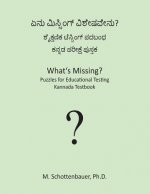 What's Missing? Puzzles for Educational Testing: Kannada Testbook