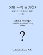 What's Missing? Puzzles for Educational Testing: Korean