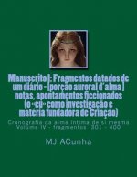 Manuscrito I: Fragmentos datados dum diario - [porcao auroral d'alma]: notas, apontamentos ficcionados (o eu como investigacao e mat