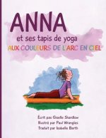 Anna et ses tapis de yoga aux couleurs de l'Arc en ciel