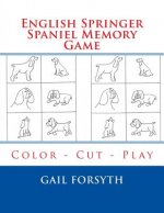 English Springer Spaniel Memory Game: Color - Cut - Play