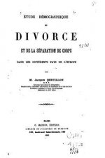Étude démographique du divorce et de la séparation de corps dans les différents pays de l'Europe