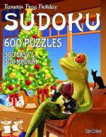 Famous Frog Holiday Sudoku 600 Puzzles, 300 Easy and 300 Medium: Don't Be Bored Over The Holidays, Do Sudoku! Makes A Great Gift Too.