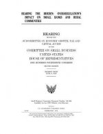 Bearing the Burden: OVER-REGULATION'S IMPACT on BANKS AND RURAL COMMUNITIES: HEARING BEFORE THE SUBCOMMITTEE ON ECONOMIC GROWTH, TAX and C