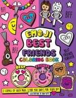 Emoji Best Friends Coloring Book: A Coloring Book for Two! Two Copies of each page, share and color with your BFF.