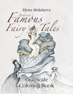 Andersen's Famous Fairy Tales Grayscale Coloring Book: Creative Art Therapy & Stress Relief for Adults