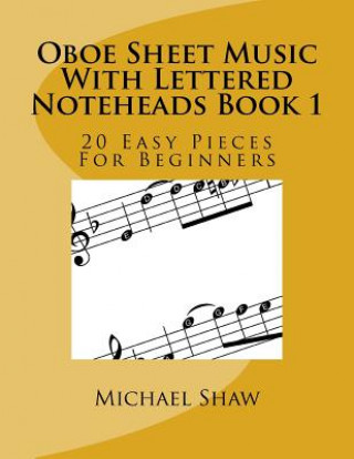Oboe Sheet Music With Lettered Noteheads Book 1