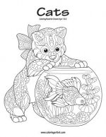 Cats Coloring Book for Grown-Ups 1 & 2