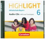 Highlight - Mittelschule Bayern - 6. Jahrgangsstufe, 3 Audio-CDs (+MP3 und Transkripte)