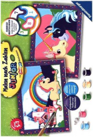 Ravensburger Malen nach Zahlen 27774 - Bunte Einhornwelt - Kinder 5-7 Jahren