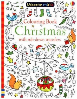 Colouring Book Christmas with rub-down transfers