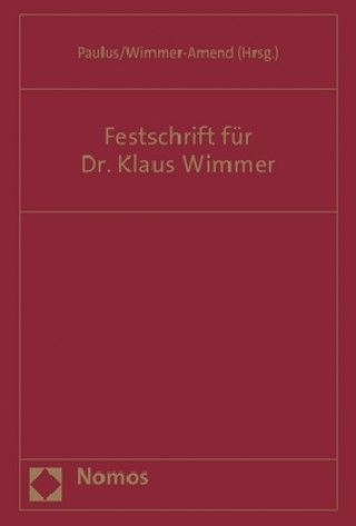 Festschrift für Dr. Klaus Wimmer