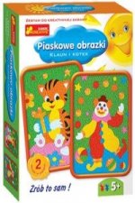Piaskowe obrazki Klaun i kotek