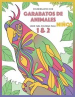 Garabatos de animales libro para colorear para ninos 1 & 2